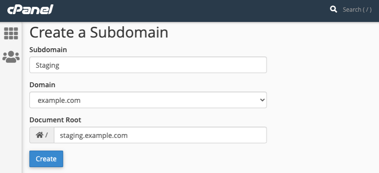 add subdomain