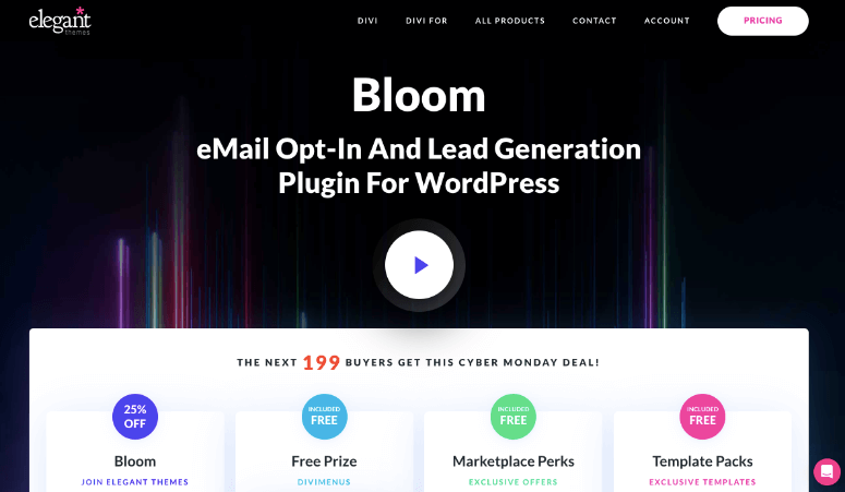 plug-in pop-up bloom