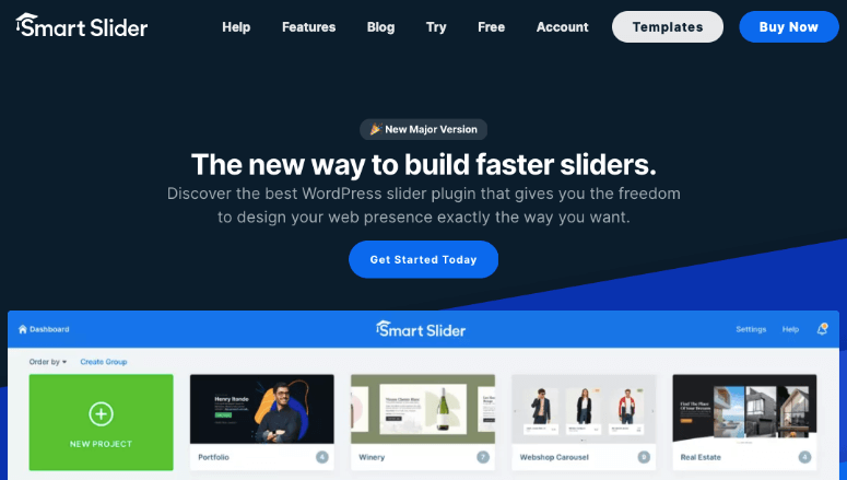 smart slider homepage