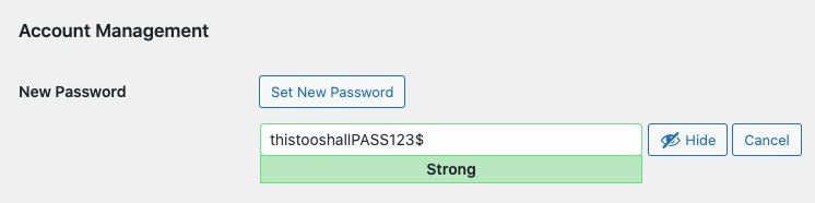 strong password