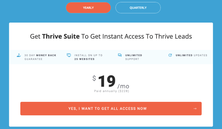 thrive leads pricing