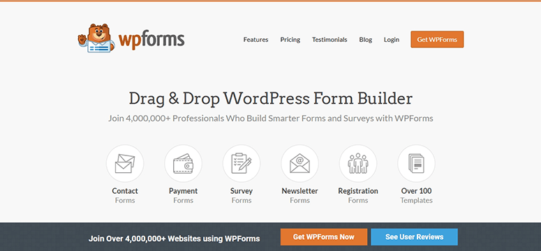 creador de formularios de contacto wpforms