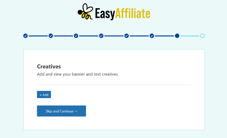 add creatives for your affiliates