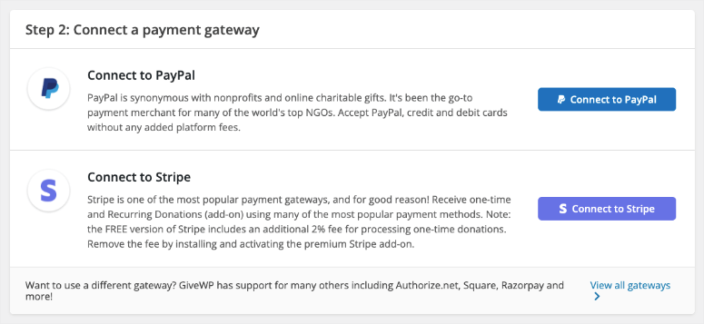 connect payment gateway