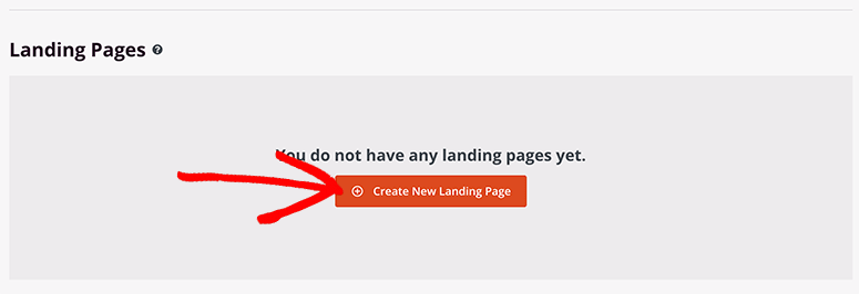 Create landing page