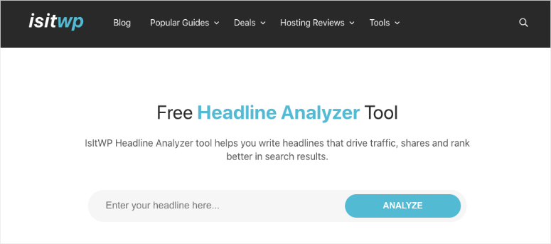 isitwp-headline-analyzer - IsItWP - Detector de temas de WordPress gratuito