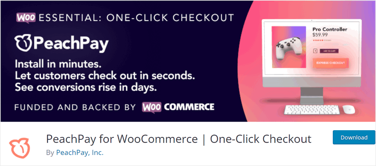 peachpay-best-woocommerce-checkout-plugin - IsItWP - Detector de temas de WordPress gratuito