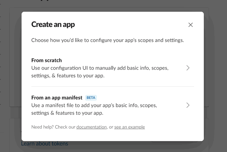 create an app from scratch