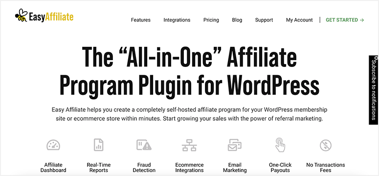 Plugin WordPress hỗ trợ làm Affiliate - Easy Affiliate