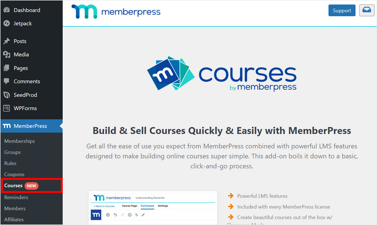 memberpress courses