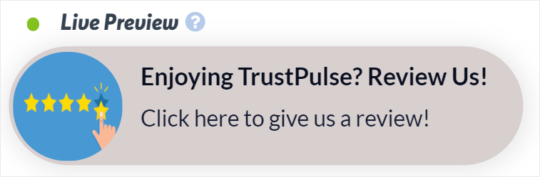 trustpulse notification