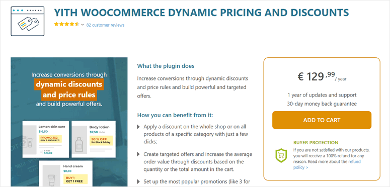 yith prix et remises dynamiques woocommerce