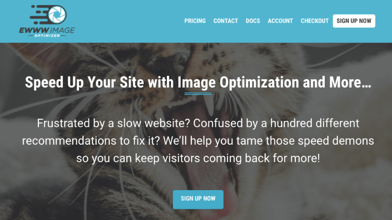 sitio web del optimizador de imágenes ewww