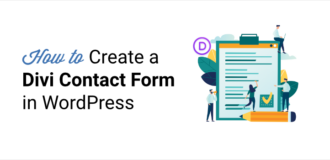how to create a divi contact form