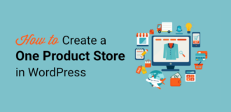 how to create a one product store in wordpress