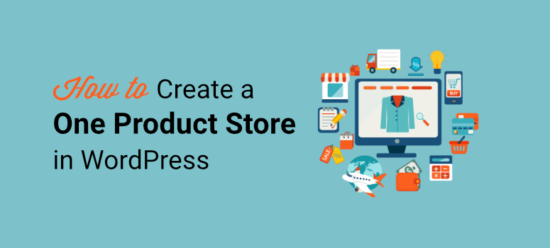 how to create a one product store in wordpress