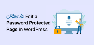 how to edit a password protected page in wordpress
