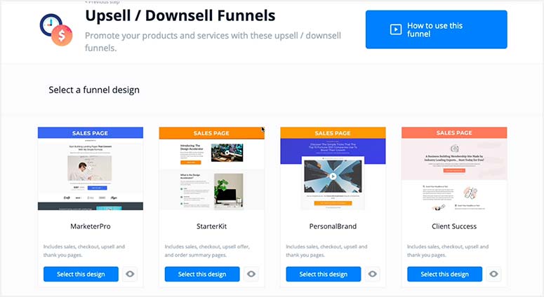 Marketing funnels