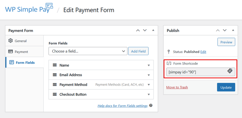 copy form shortcode