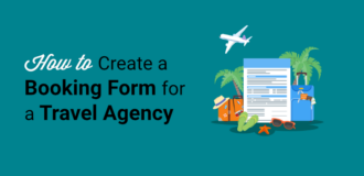 how to create a booking form for travel agency