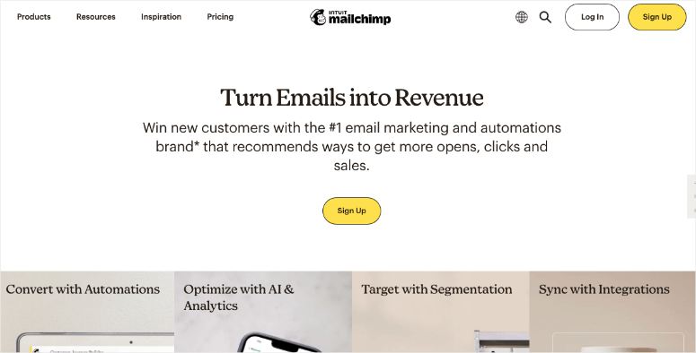 Marketing por correo electrónico de Mailchimp