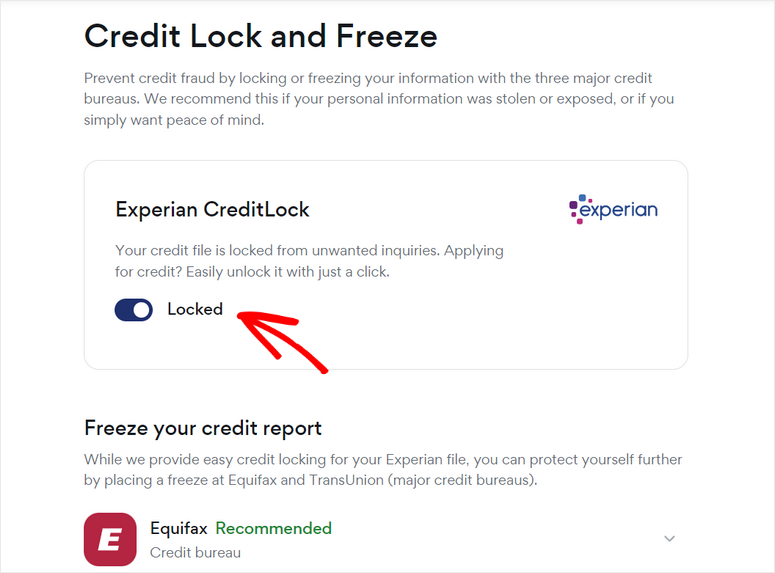 credit lock aura
