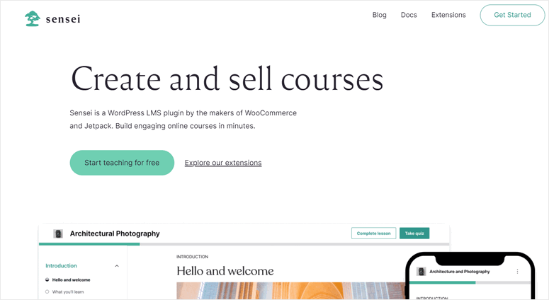 sensei mejores complementos de wordpress lms