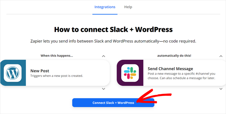 connect slack and wordpress