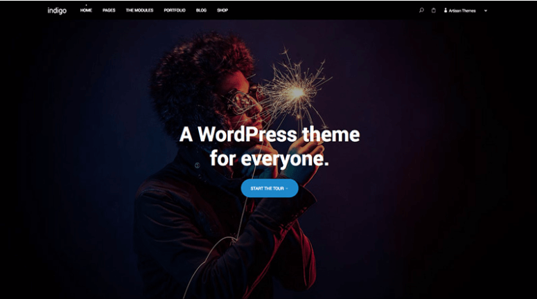 indigo wordpress theme