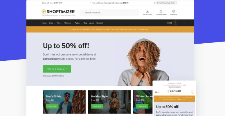 shoptimizer wordpress theme