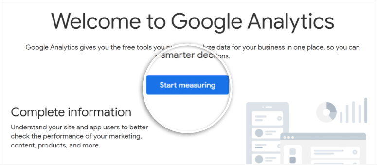 start measuring google analytics