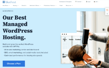 Bluehost managed wordpress hosting