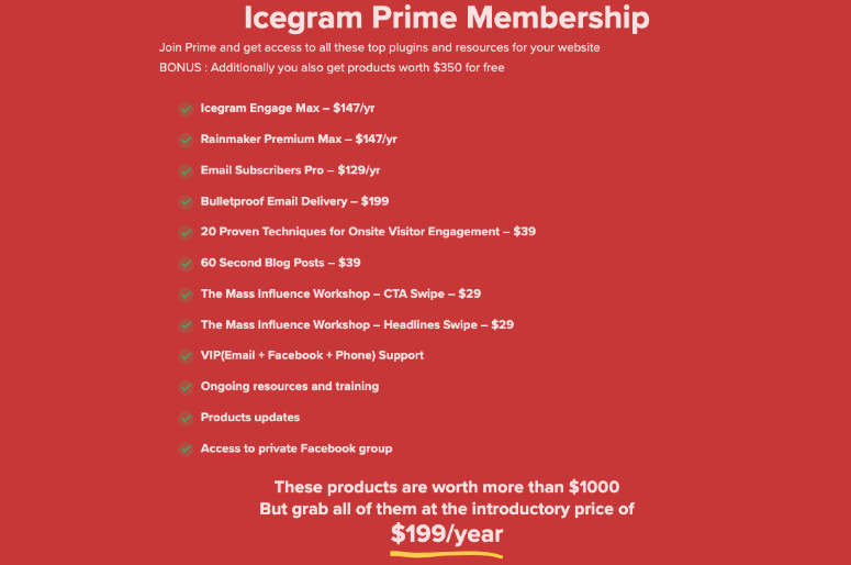 Icegram prime membership