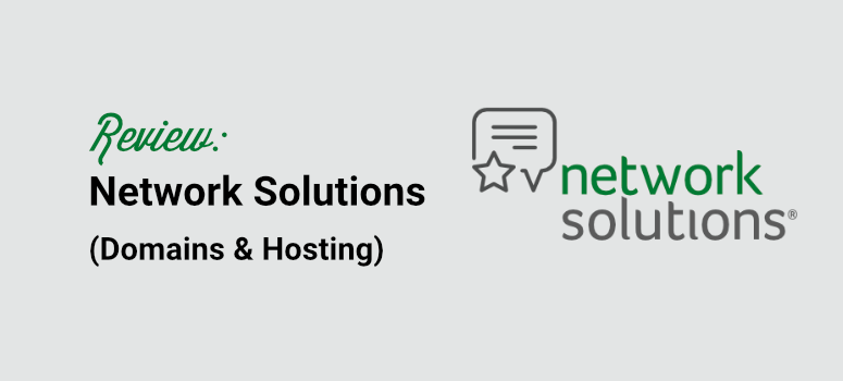 network solutions hosting and domain review