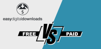 easy digital downloads free vs paid versions