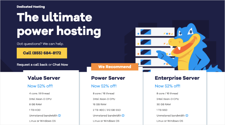 hostgator dedicated hosting