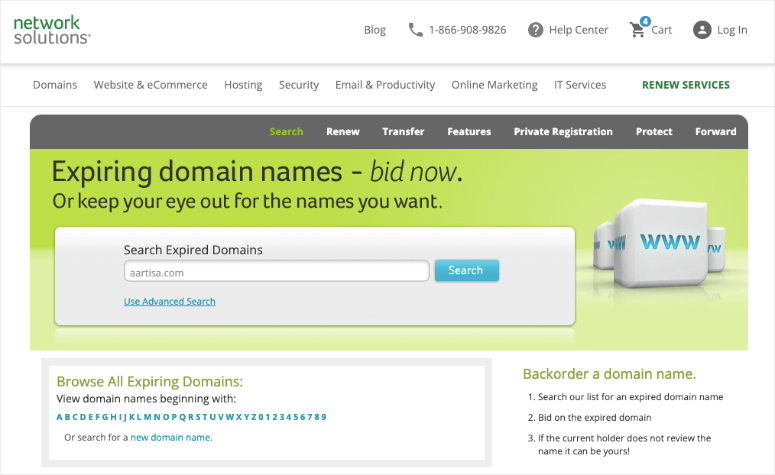 Expired Domain Search