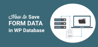 how to save form data in a wordpress database