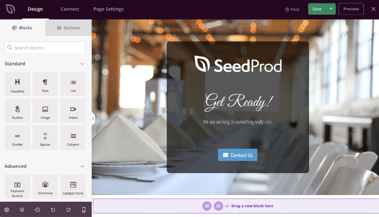 constructeur de pages dans seedprod