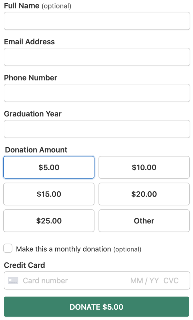 wpsimple pay donation form