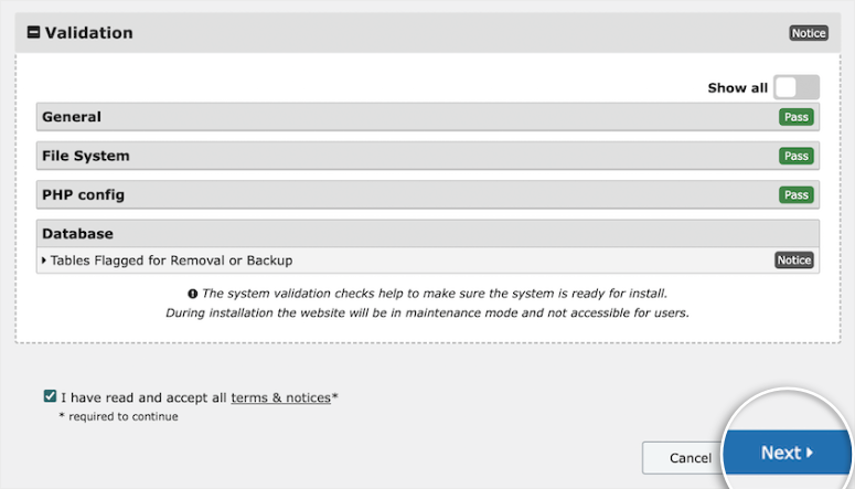 duplicator staging import validation