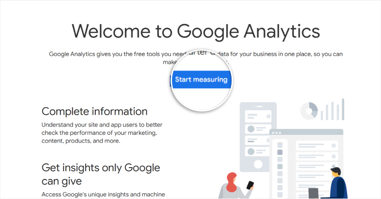 google analytics wordpress start measuring