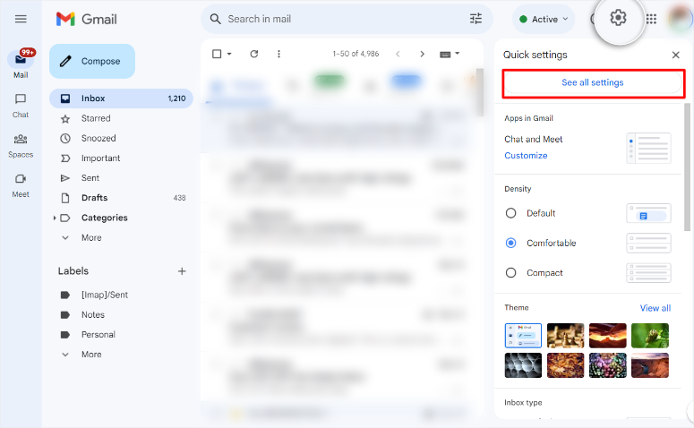 bluehost gmail setup