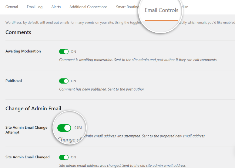 wp mail smtp config