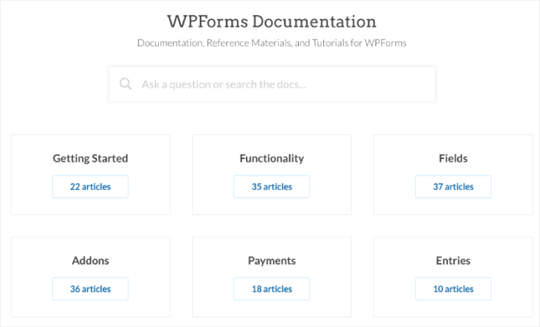 wpforms documentation