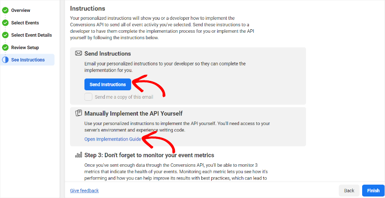 instruction set up pixel