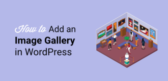 how to add an image gallery in wordpress