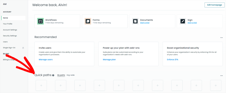 formstack dashboard admin