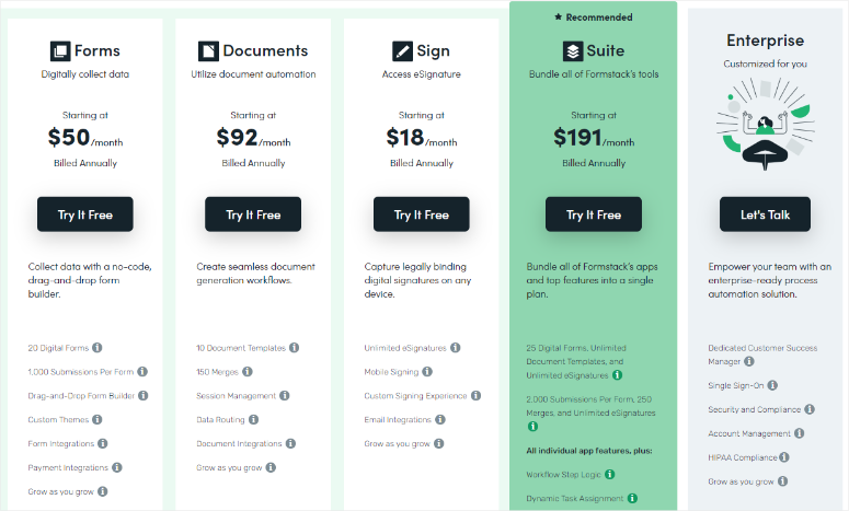 formstack pricing