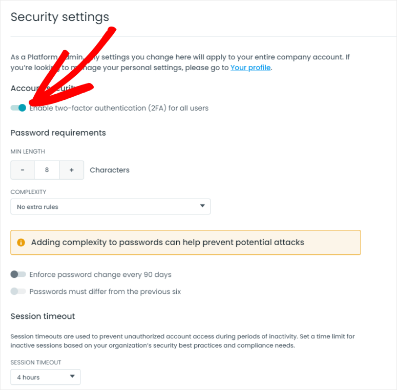 formstack security settings